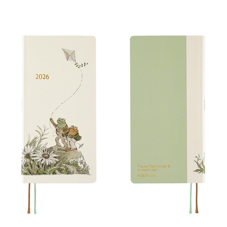 Hobonichi Techo 2026 Loft Exclusives edition - Frog and Toad Weeks Hardcover Book - Japanese Edition - with Pencil Board