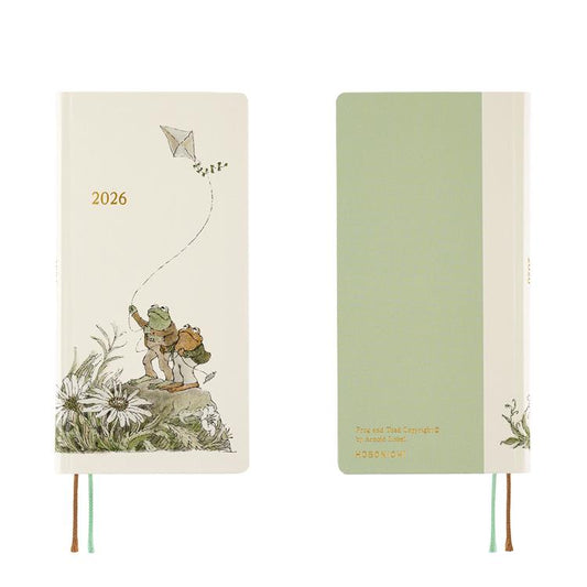 Hobonichi Techo 2026 Loft Exclusives edition - Frog and Toad Weeks Hardcover Book - Japanese Edition - with Pencil Board