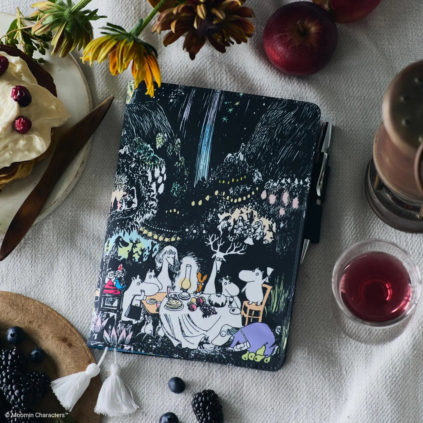 PRE-ORDER Hobonichi Techo 2026 Moomin: Night of the Big Party A5 Cousin Size Cover (Cover Only)