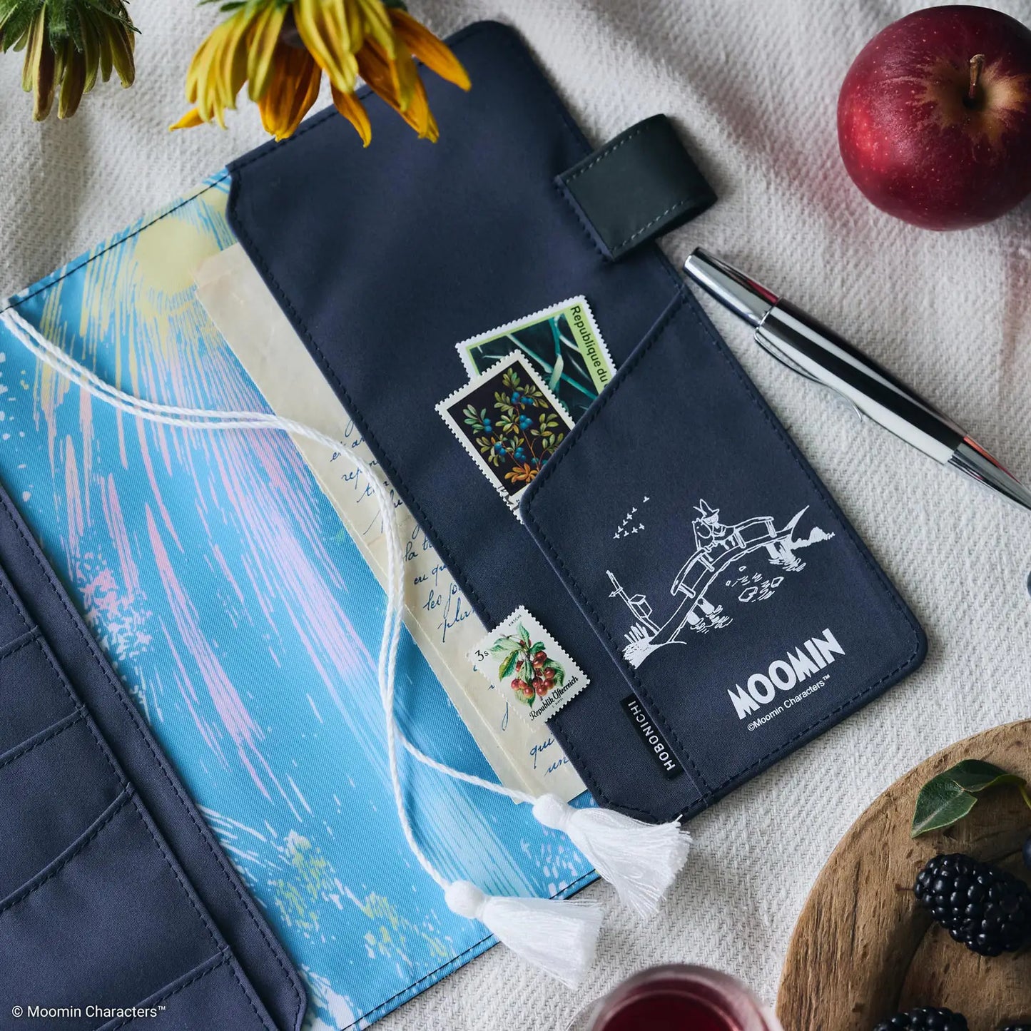 PRE-ORDER Hobonichi Techo 2026 Moomin: Night of the Big Party A5 Cousin Size Cover (Cover Only)