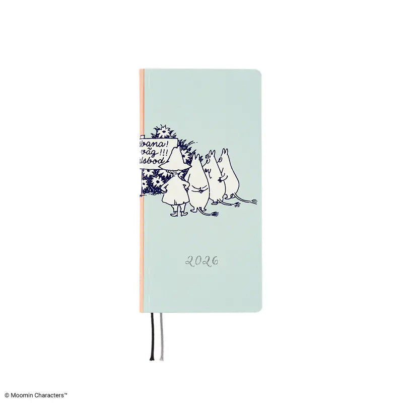 Hobonichi Techo 2026 Moomin: To the Outdoor Dance Hall Weeks Hardcover Book / Weekly Horizontal / Jan start / Mon start - English Edition