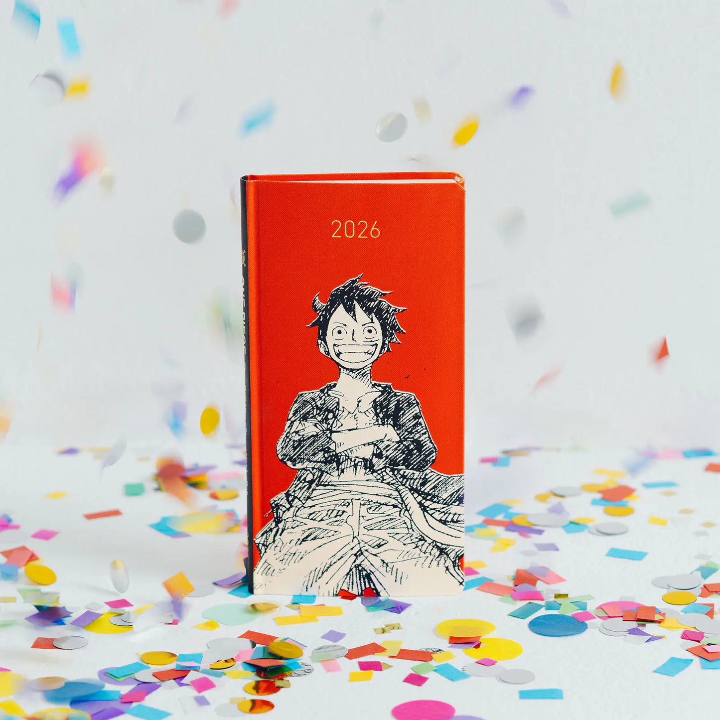 Hobonichi Techo 2026 ONE PIECE magazine: Straw Hat Luffy (Red) Weeks Hardcover Book / Weekly Horizontal / Jan start / Mon start - English Edition