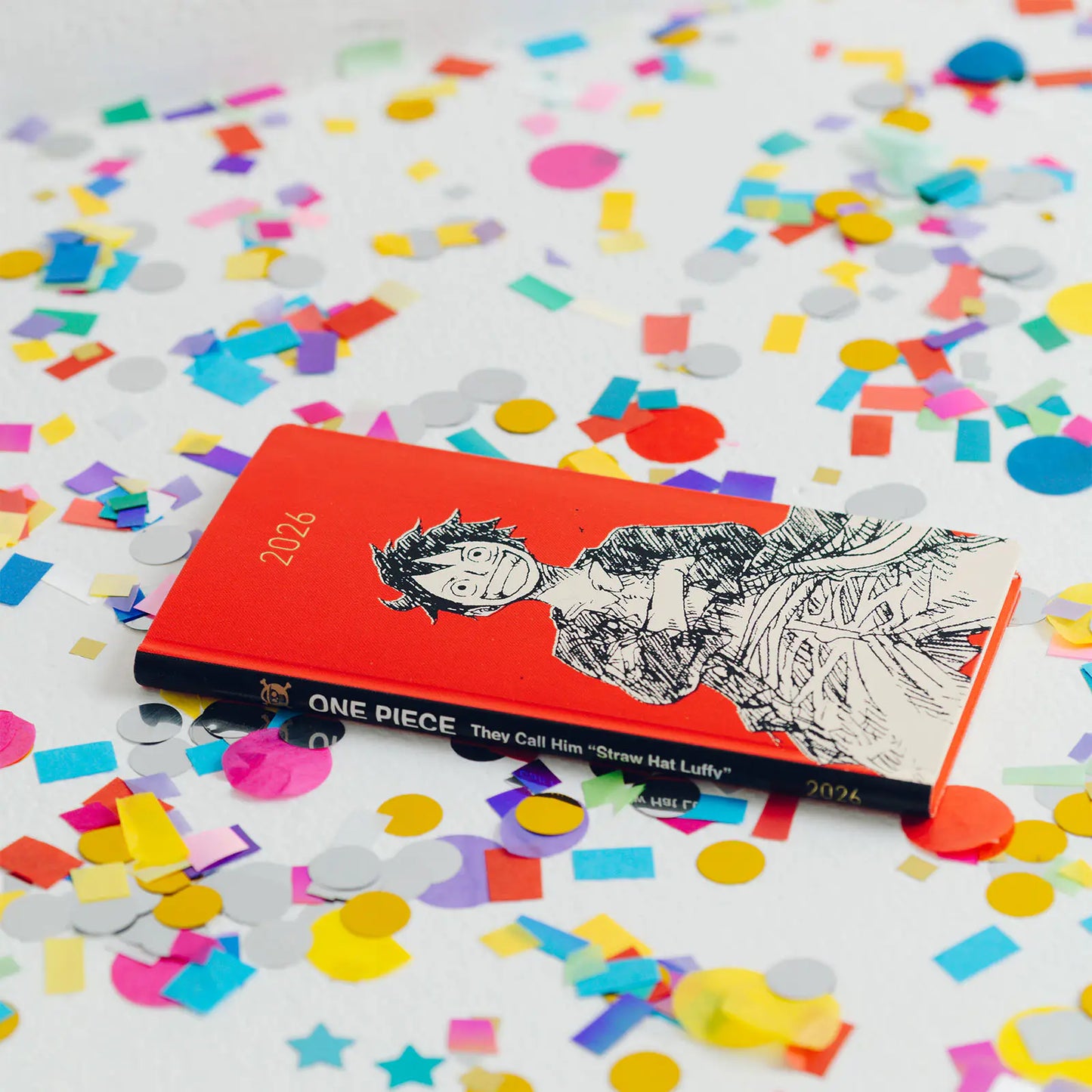 Hobonichi Techo 2026 ONE PIECE magazine: Straw Hat Luffy (Red) Weeks Hardcover Book / Weekly Horizontal / Jan start / Mon start - English Edition