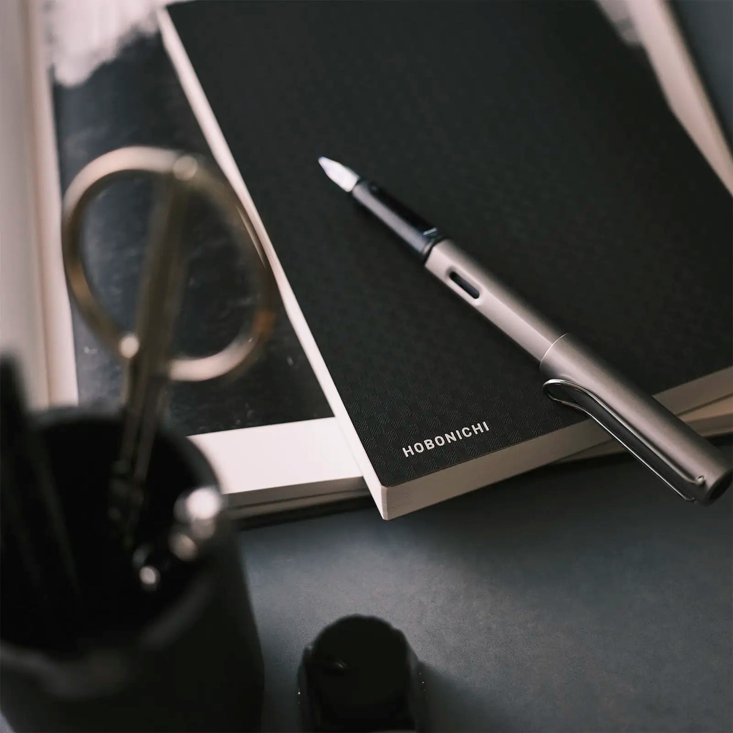 PRE-ORDER Hobonichi Techo 2026 Paper Series: Black Gingham HON / A5 Size / Daily / Jan start / Mon start - English Edition