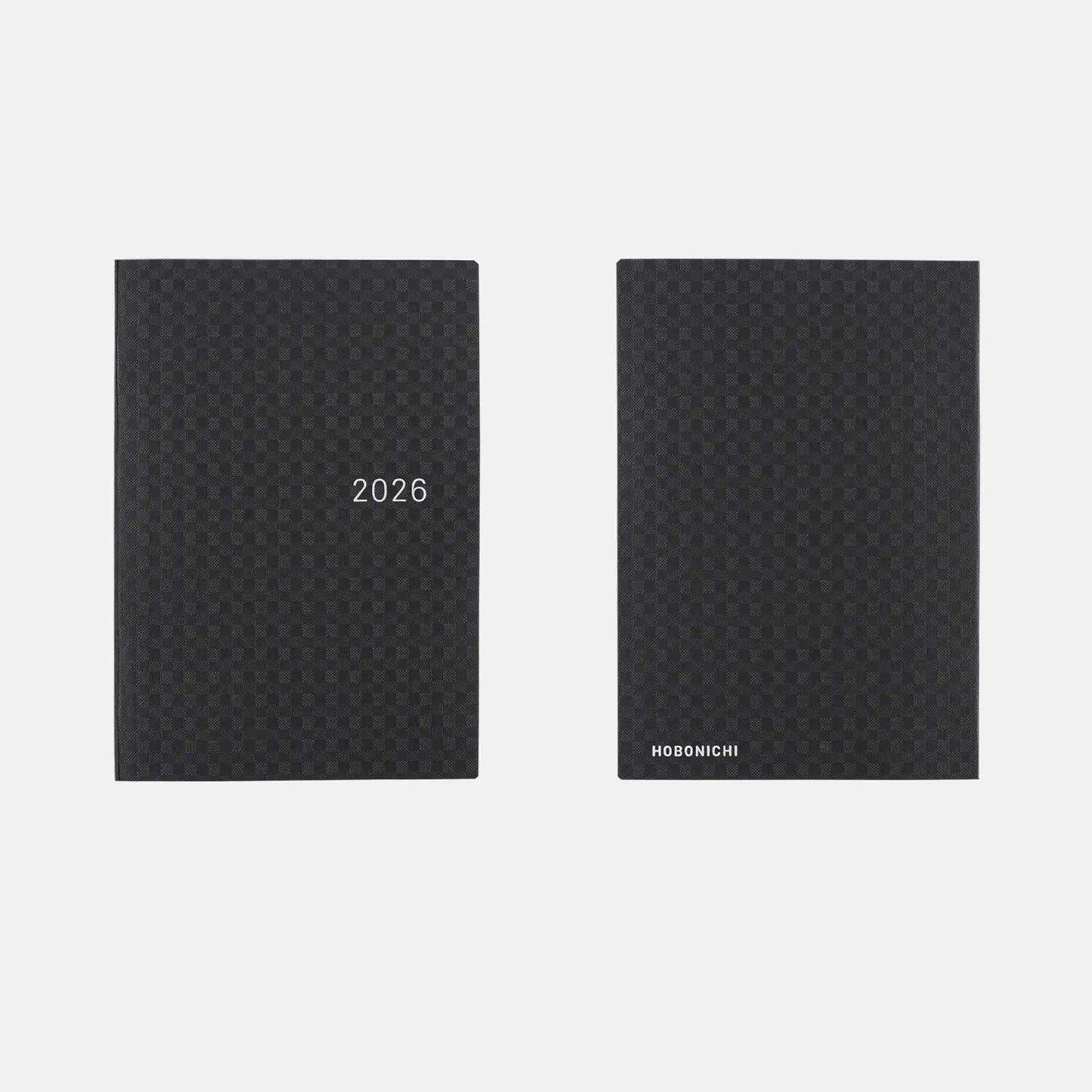 PRE-ORDER Hobonichi Techo 2026 Paper Series: Black Gingham HON  / A6 Size / Daily / Jan start / Mon start - English Edition