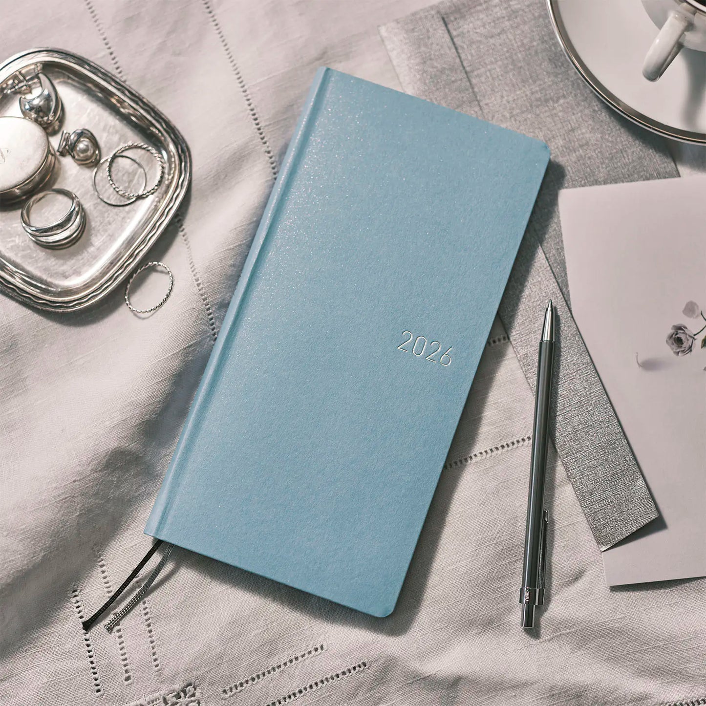 Hobonichi Techo 2026 Paper Series: Sky Weeks Hardcover Book / Weekly Horizontal / Jan start / Mon start - English Edition