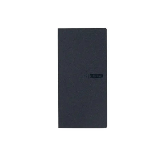 PRE-ORDER Weeks MEGA, Hobonichi Techo 2026 Sneaker: Indigo Black Weeks Mega Softcover Book / Weekly Horizontal / Jan start / Mon start - English Edition