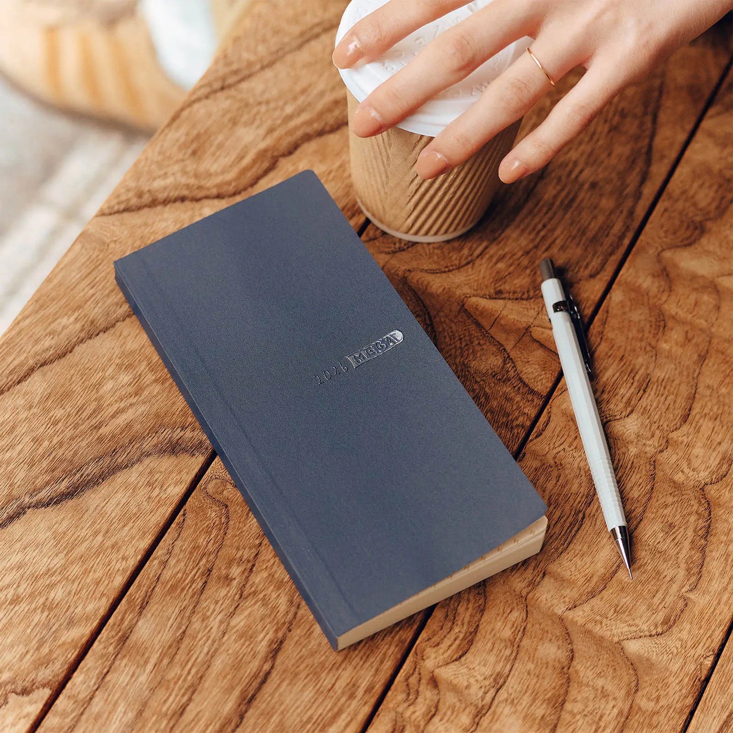 Weeks MEGA, Hobonichi Techo 2026 Sneaker: Indigo Black Weeks Mega Softcover Book / Weekly Horizontal / Jan start / Mon start - English Edition