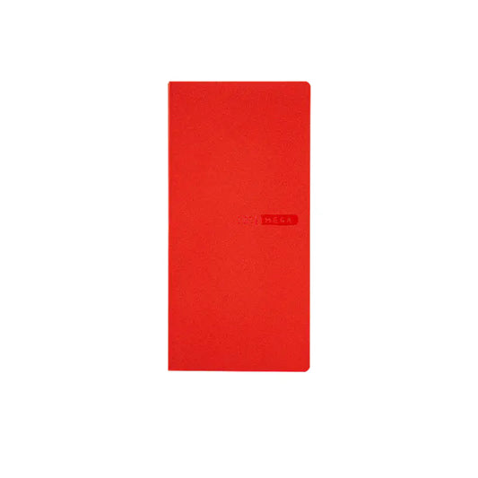 PRE-ORDER Weeks MEGA, Hobonichi Techo 2026 Sneaker: Tomato Red Weeks Mega Softcover Book / Weekly Horizontal / Jan start / Mon start - English Edition