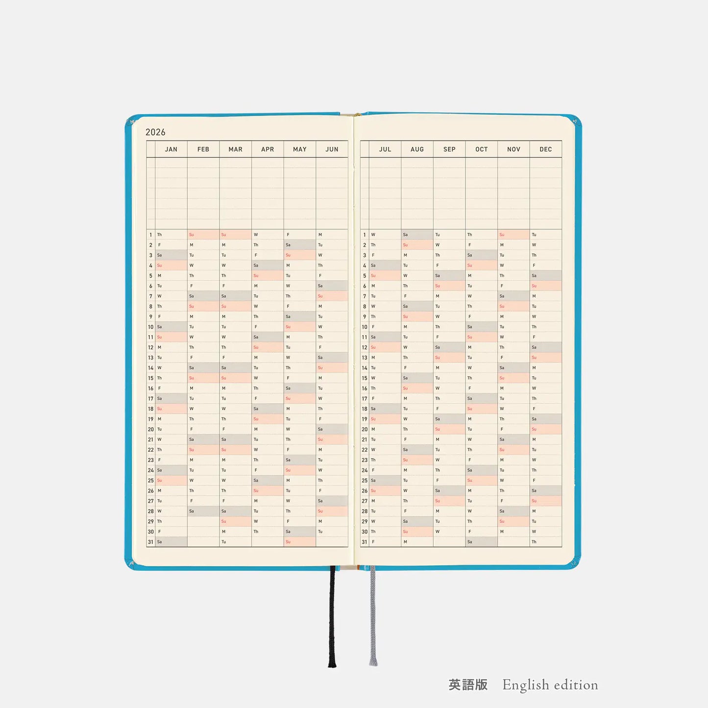 Hobonichi Techo 2026 Virginia Lee Burton: The Little House Weeks Hardcover Book / Weekly Horizontal / Jan start / Mon start - English Edition
