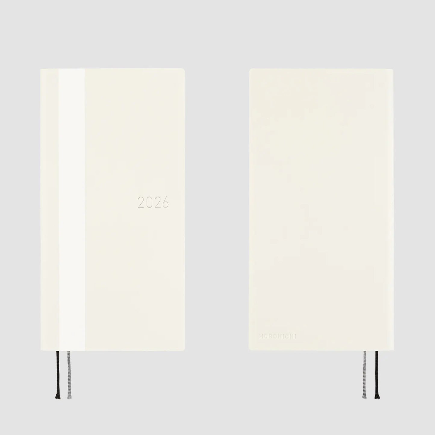 Hobonichi Techo 2026 White Line: Ivory Weeks Softcover Book / Weekly Horizontal / Jan start / Mon start - English Edition