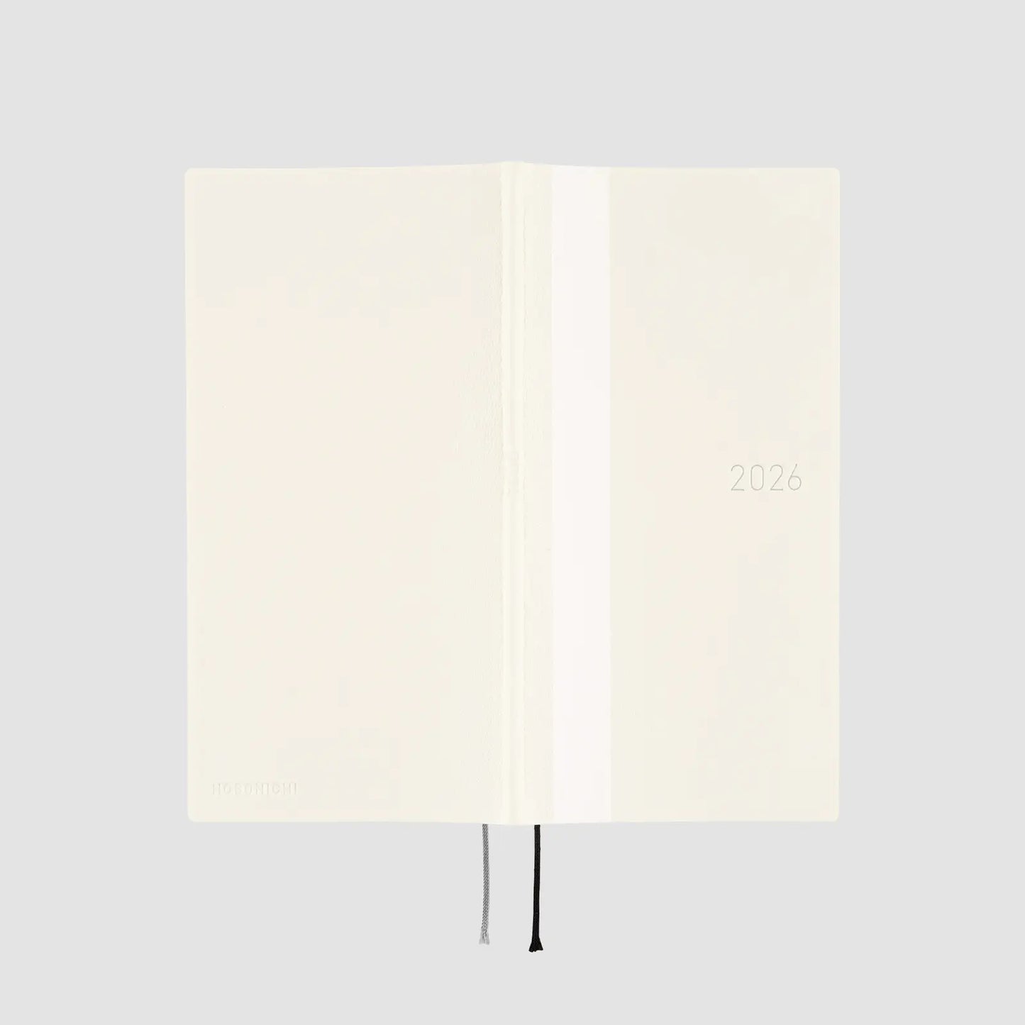 Hobonichi Techo 2026 White Line: Ivory Weeks Softcover Book / Weekly Horizontal / Jan start / Mon start - English Edition