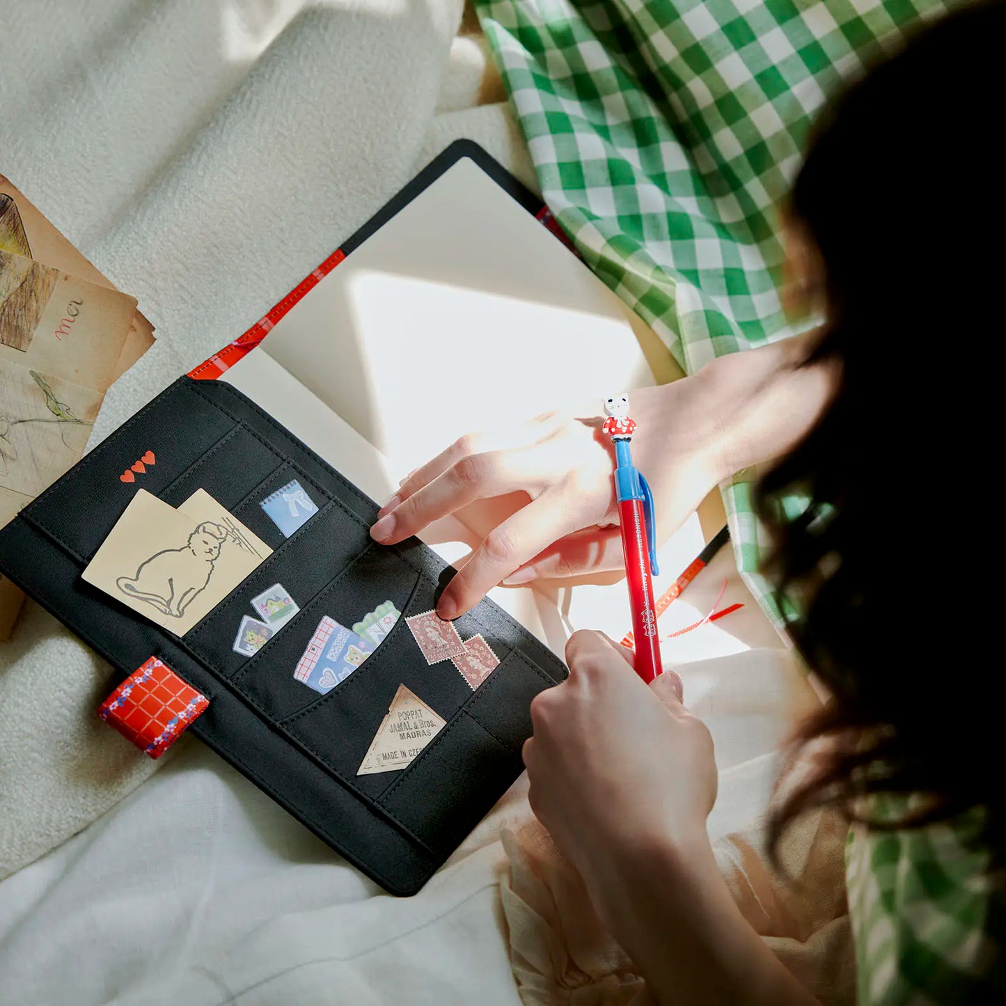 Hobonichi Techo 2026 Yumi Kitagishi: White Cat’s Daily Life A5 Cousin Size Cover (Cover Only)