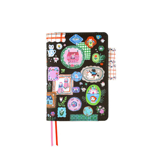 PRE-ORDER Hobonichi Techo 2026 Yumi Kitagishi: White Cat's Table Decorations A6 Original Size Cover (Cover Only)