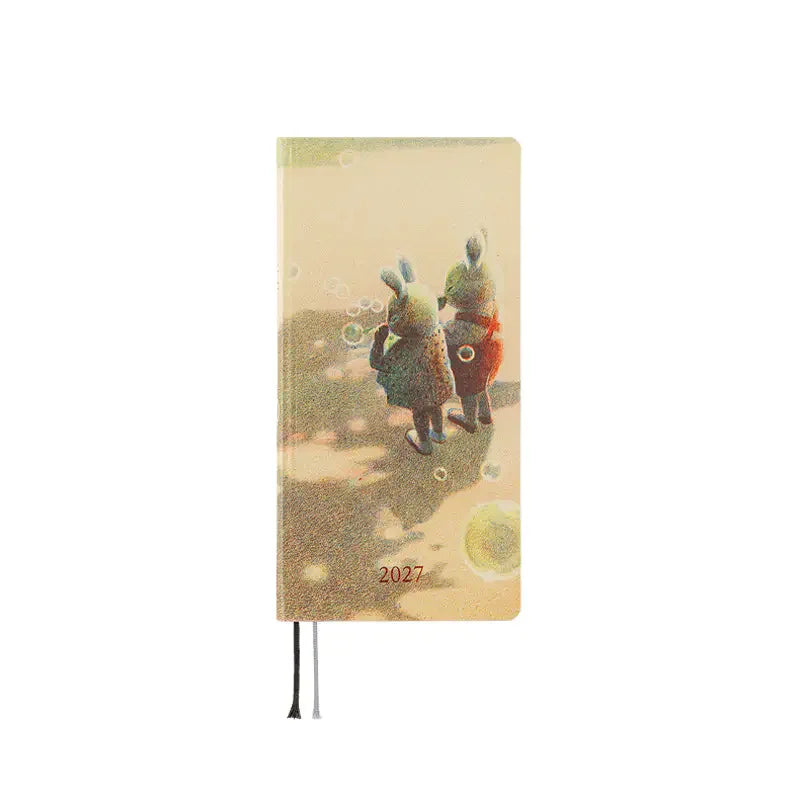 Hobonichi Techo 2027 Akiko Miyakoshi: Once, in Spring Weeks Hardcover Book / Weekly Horizontal / Jan start / Mon start - English Edition