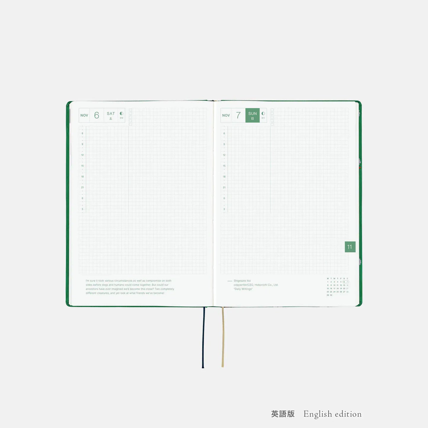Hobonichi Techo 2027 Bow & Tie: Sheep Sheep Sheep HON / A5 Size / Daily / Jan start / Mon start - English Edition