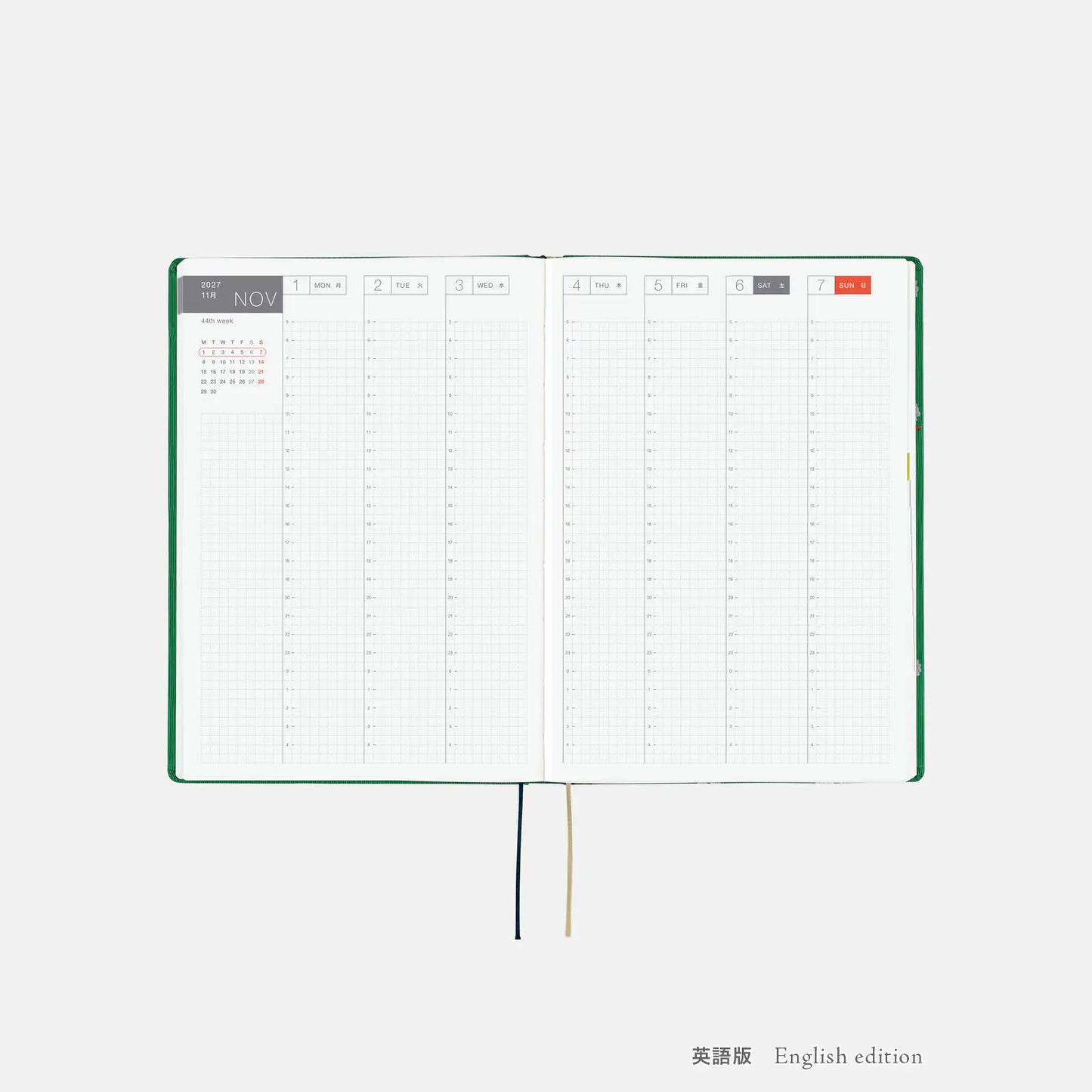 Hobonichi Techo 2027 Bow & Tie: Sheep Sheep Sheep HON / A5 Size / Daily / Jan start / Mon start - English Edition