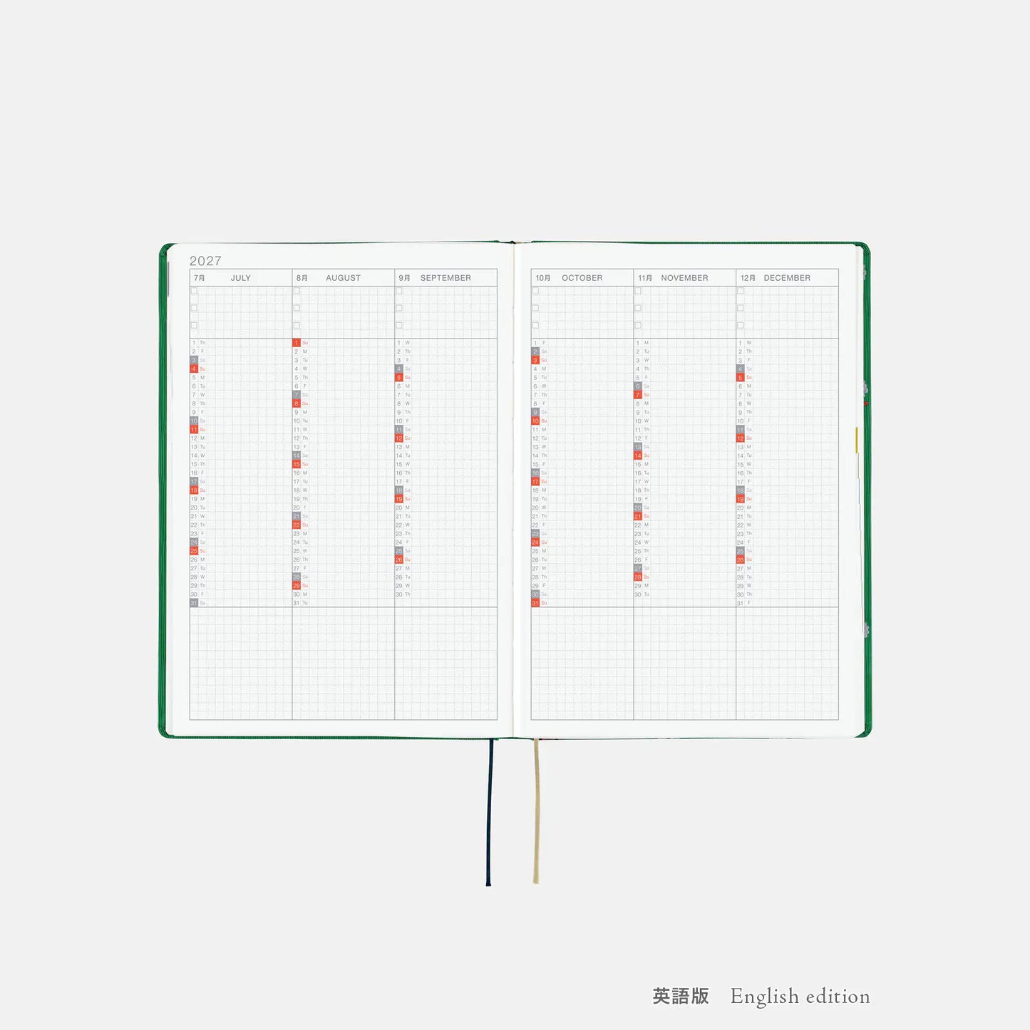 Hobonichi Techo 2027 Bow & Tie: Sheep Sheep Sheep HON / A5 Size / Daily / Jan start / Mon start - English Edition