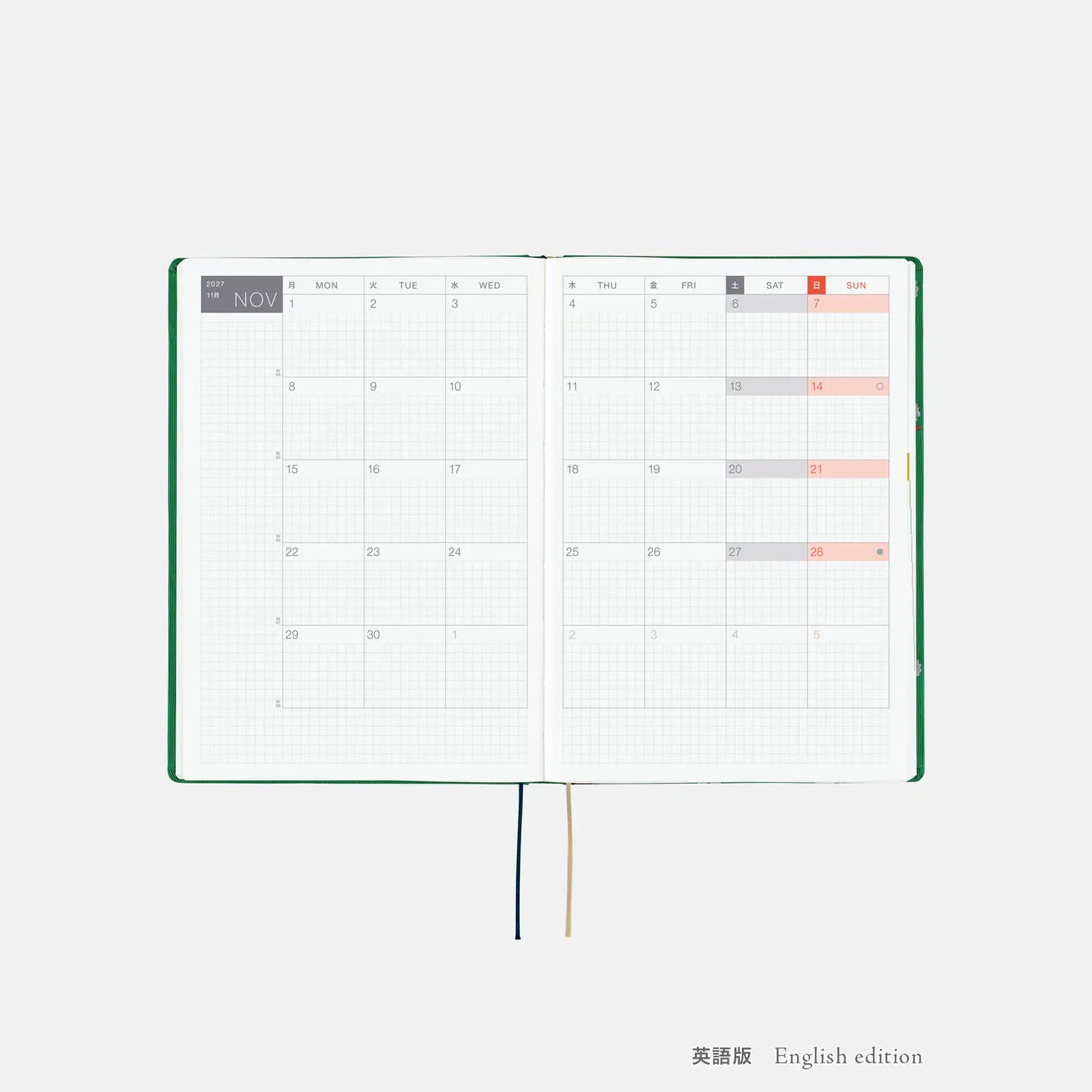 Hobonichi Techo 2027 Bow & Tie: Sheep Sheep Sheep HON / A5 Size / Daily / Jan start / Mon start - English Edition