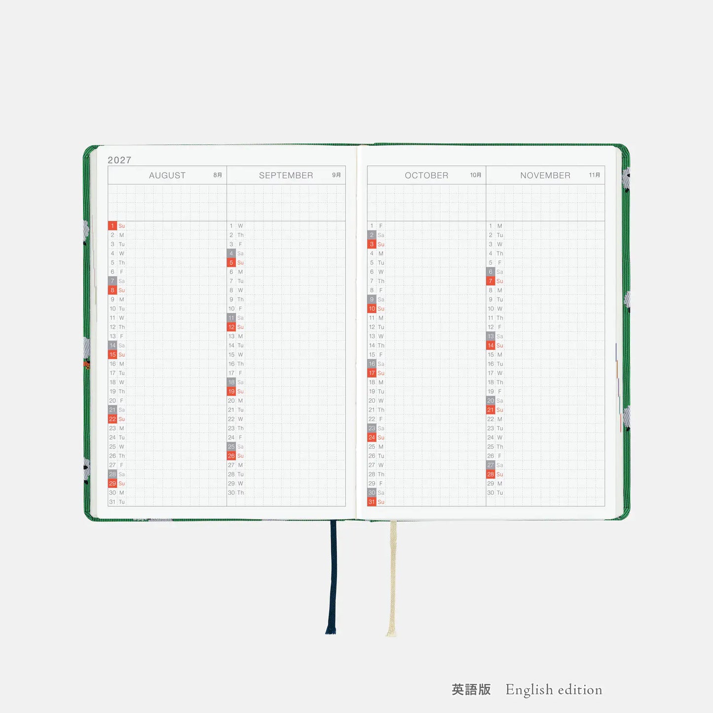 Hobonichi Techo 2027 Bow & Tie: Sheep Sheep Sheep HON / A6 Size / Daily / Jan start / Mon start - English Edition