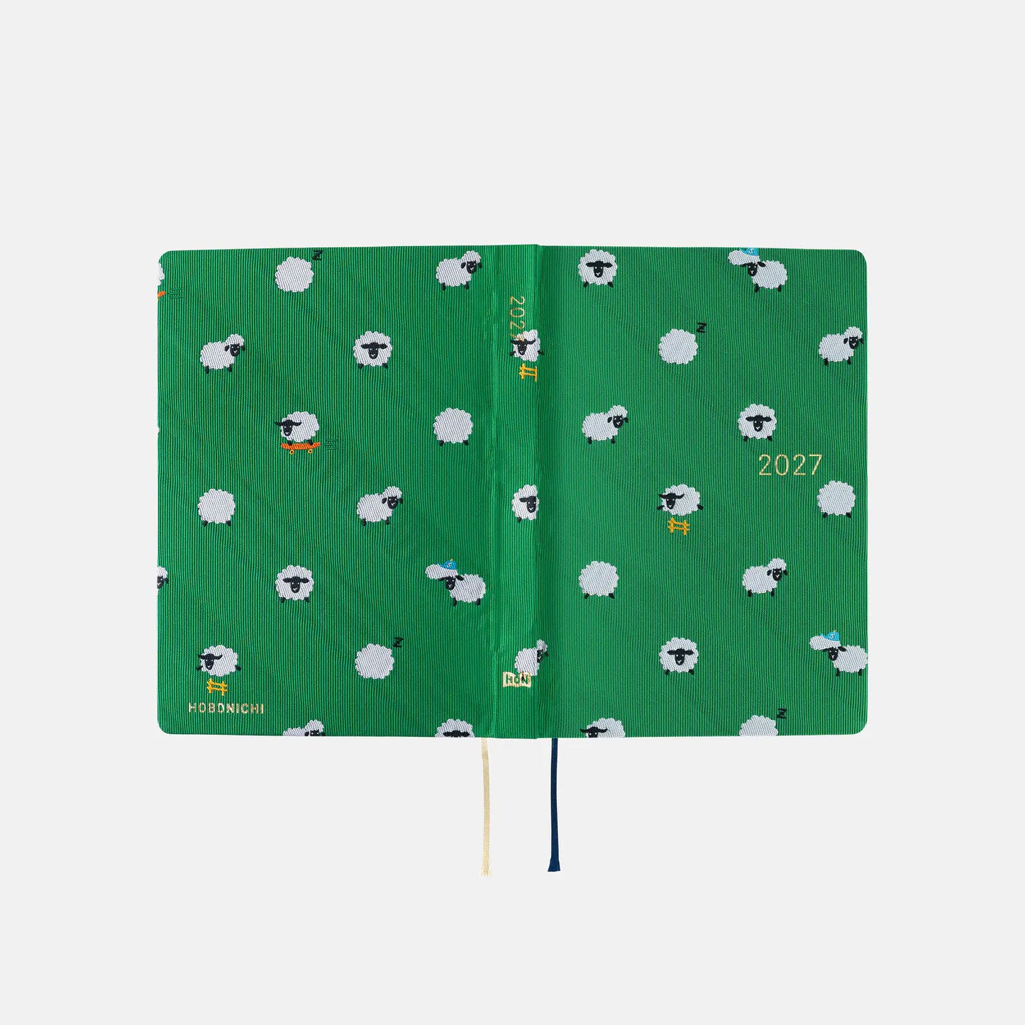 Hobonichi Techo 2027 Bow & Tie: Sheep Sheep Sheep HON / A6 Size / Daily / Jan start / Mon start - English Edition