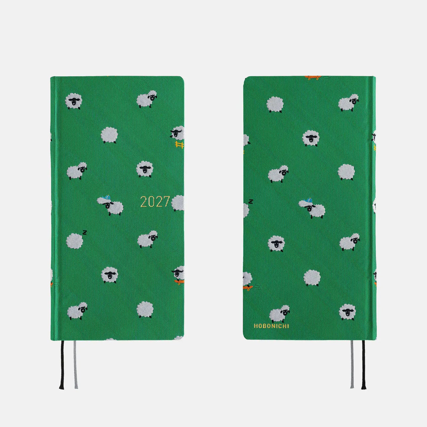 Hobonichi Techo 2027 Bow & Tie: Sheep Sheep Sheep Weeks Mega Hardcover Book / Weekly Horizontal / Jan start / Mon start - English Edition