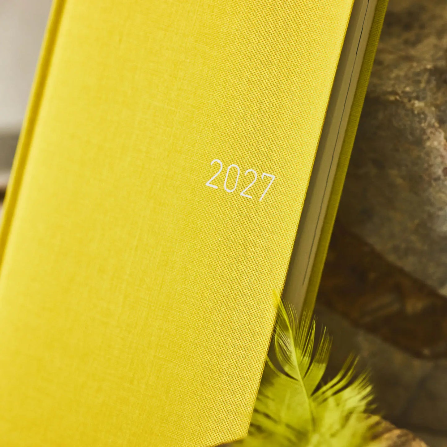 Weeks MEGA, Hobonichi Techo 2027 Colors: Canaria Yellow Weeks Mega Hardcover Book / Weekly Horizontal / Jan start / Mon start - English Edition
