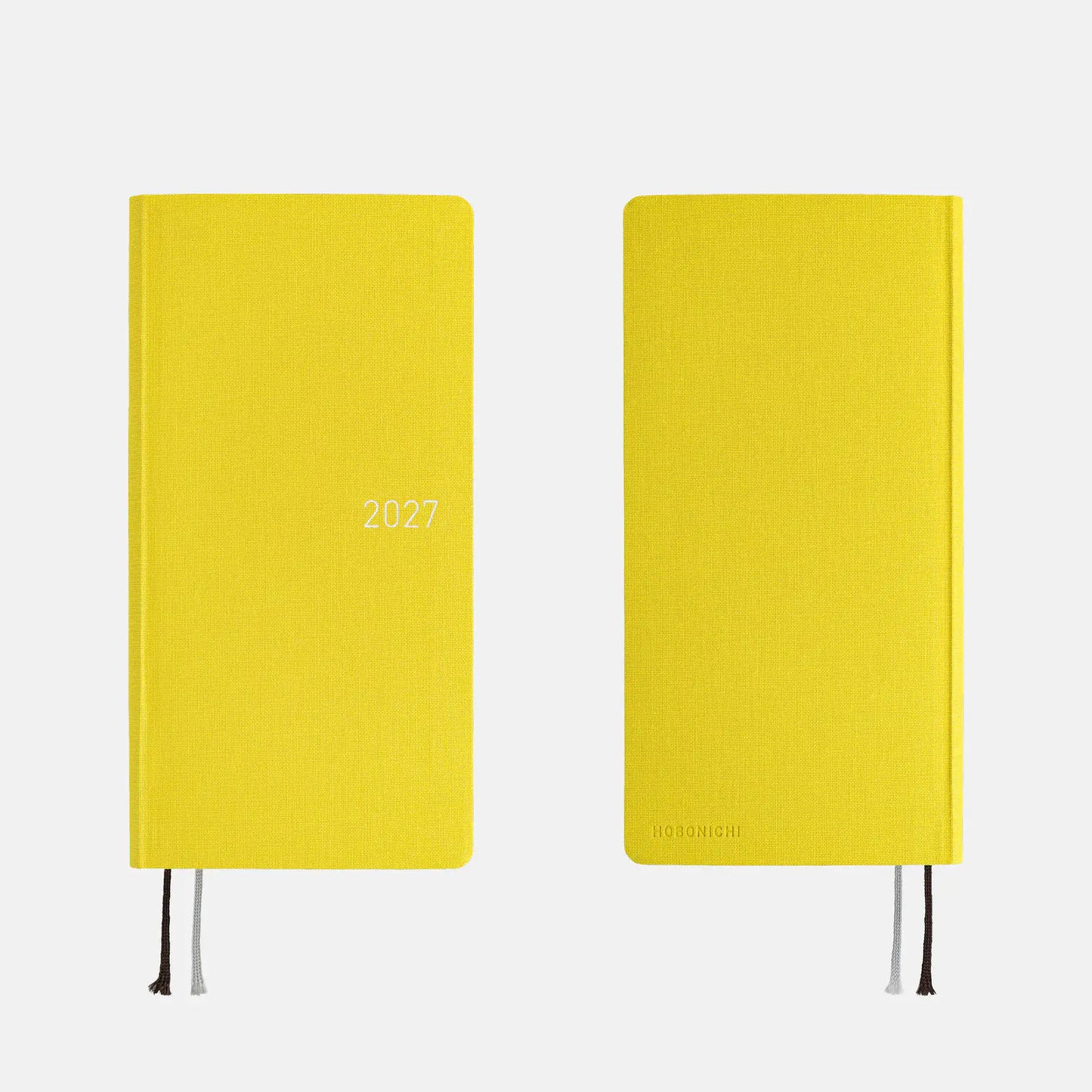Weeks MEGA, Hobonichi Techo 2027 Colors: Canaria Yellow Weeks Mega Hardcover Book / Weekly Horizontal / Jan start / Mon start - English Edition