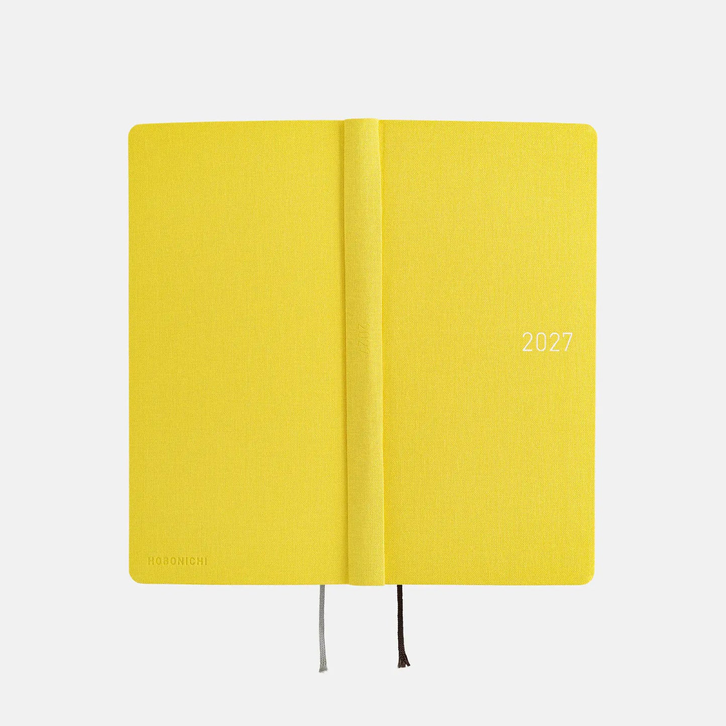 Weeks MEGA, Hobonichi Techo 2027 Colors: Canaria Yellow Weeks Mega Hardcover Book / Weekly Horizontal / Jan start / Mon start - English Edition
