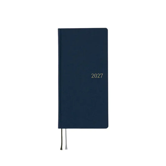 Hobonichi Techo 2027 Colors: Midnight Blue Weeks Hardcover Book / Weekly Horizontal / Jan start / Mon start - English Edition