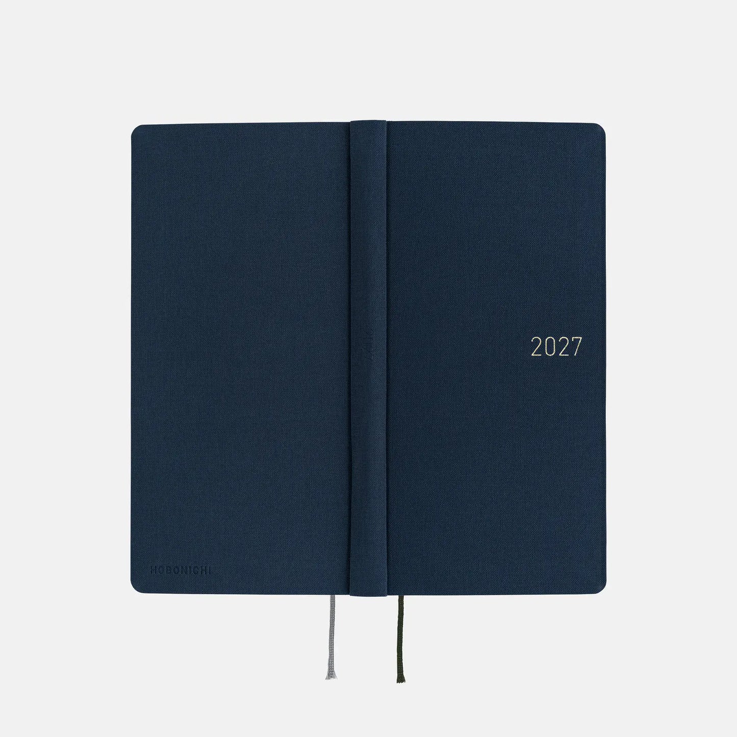 Weeks MEGA, Hobonichi Techo 2027 Colors: Midnight Blue Weeks Mega Hardcover Book / Weekly Horizontal / Jan start / Mon start - English Edition