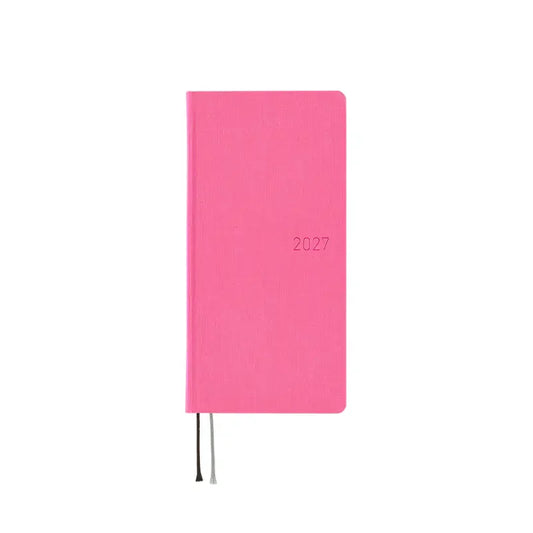 Hobonichi Techo 2027 Colors: Pink Sapphire Weeks Hardcover Book / Weekly Horizontal / Jan start / Mon start - English Edition