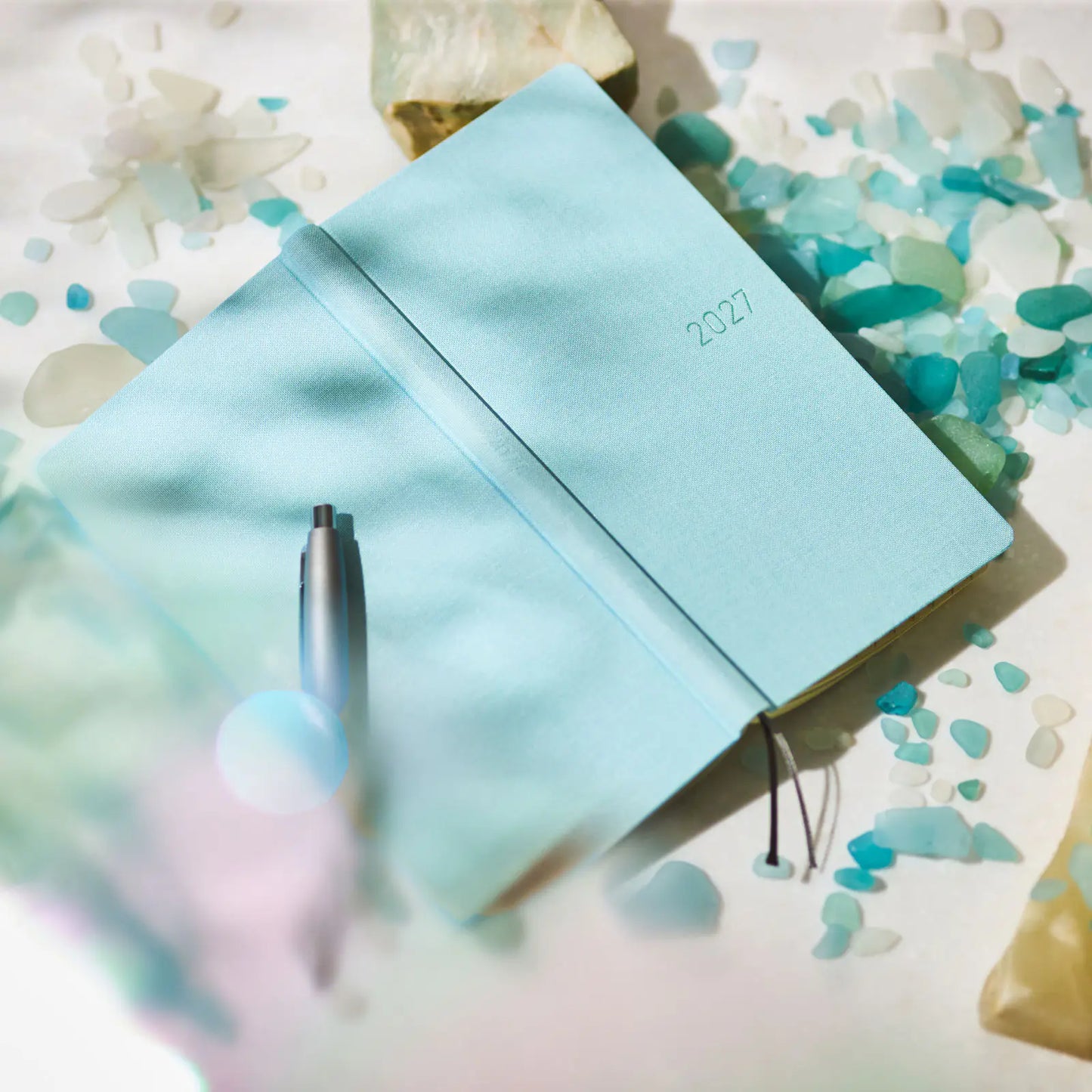 Weeks MEGA, Hobonichi Techo 2027 Colors: Sea Glass Weeks Mega Hardcover Book / Weekly Horizontal / Jan start / Mon start - English Edition