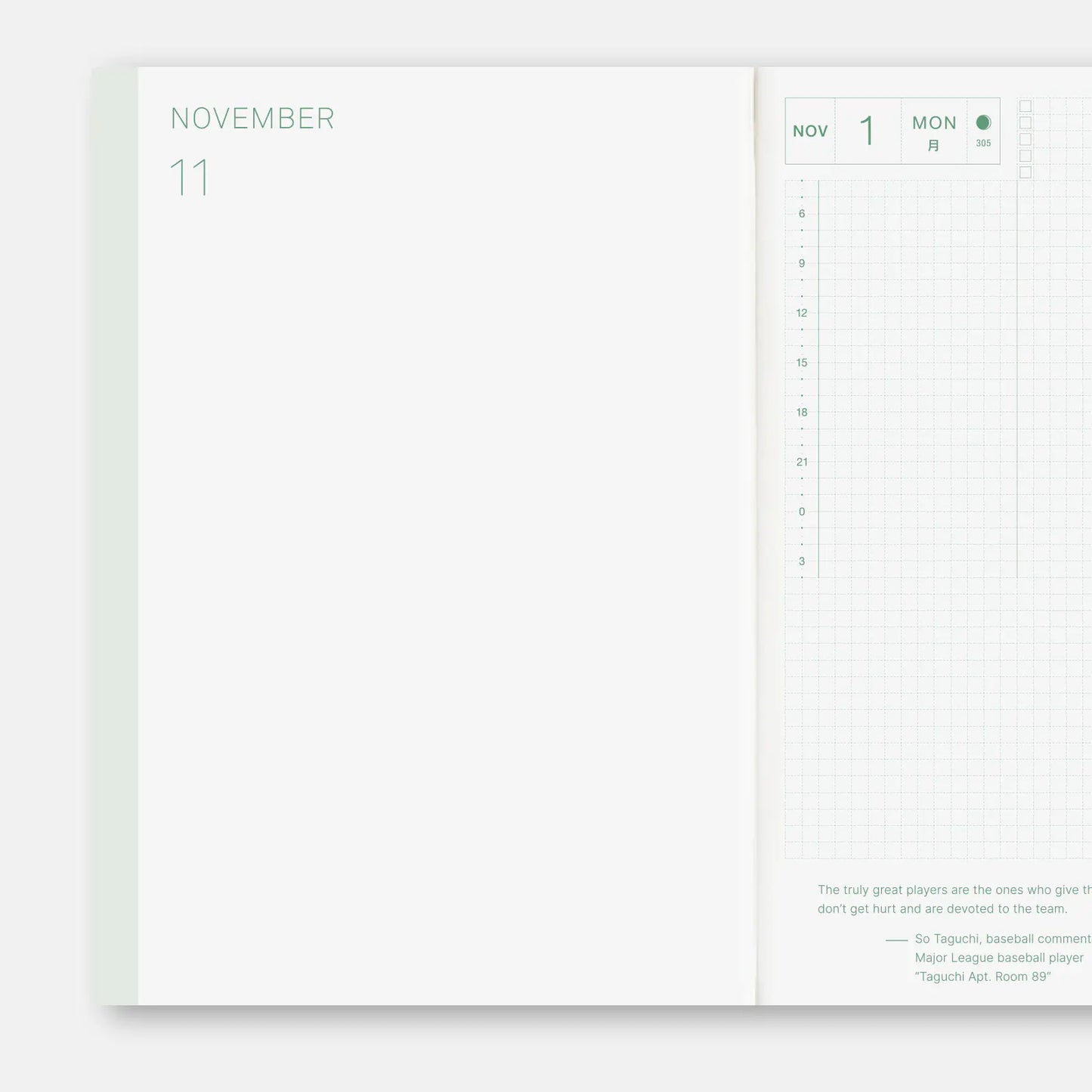 Hobonichi Techo 2027 English Cousin Book A5 size / Daily / Jan start / Mon start - English Edition