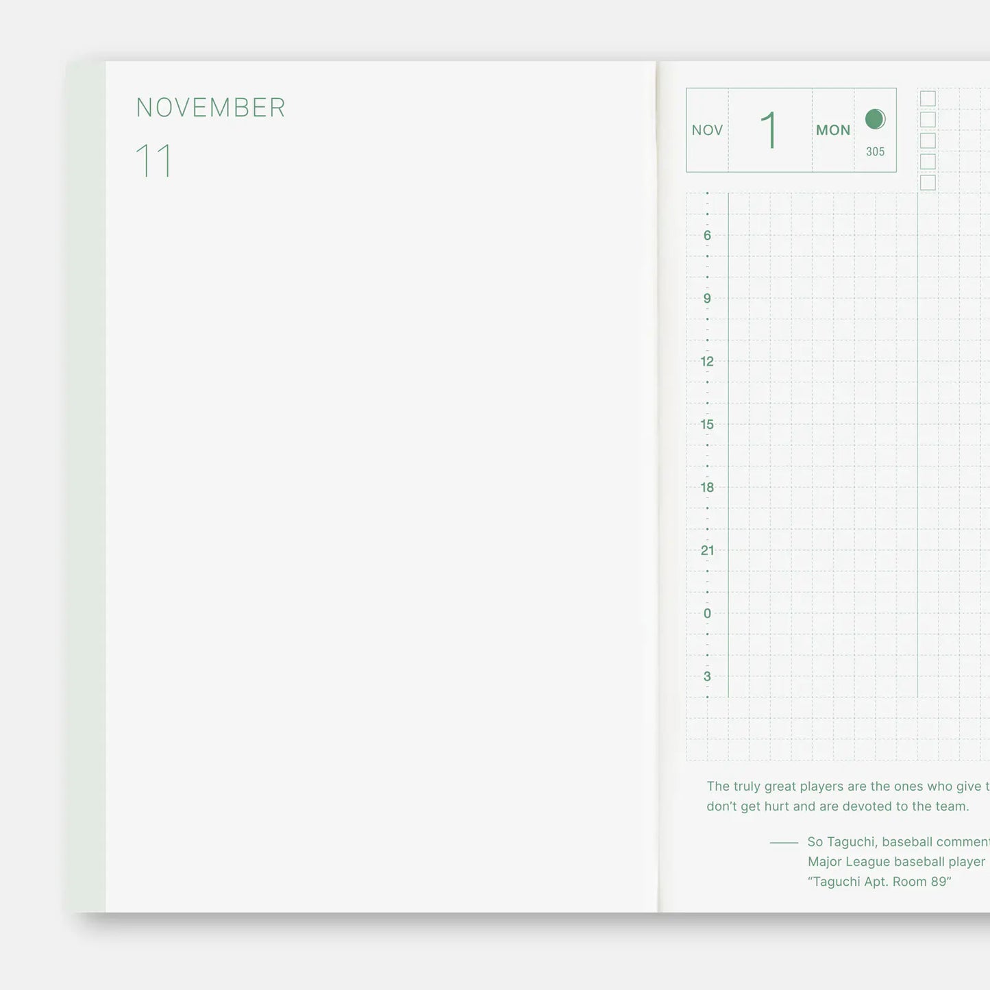 Hobonichi Techo 2027 English Original Book A6 size / Daily / Jan start / Mon start - English Edition