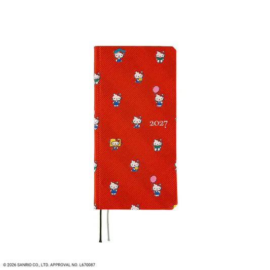 Hobonichi Techo 2027 Hello Kitty: Friends with my Techo Weeks Hardcover Book / Weekly Horizontal / Jan start / Mon start - English Edition