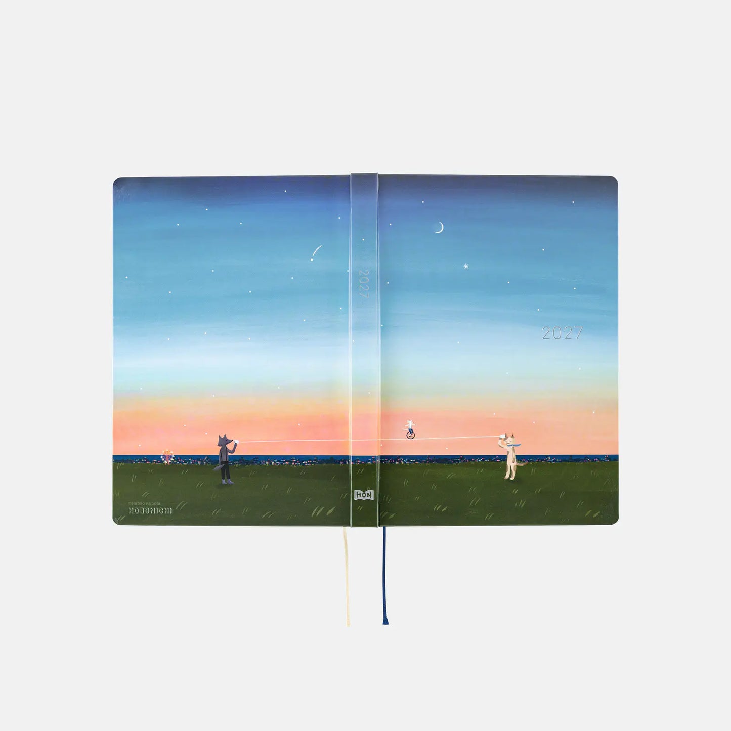 Hobonichi Techo 2027 Hiroko Kubota: String Telephone Until the Moon is Full HON / A5 Size / Daily / Jan start / Mon start - English Edition