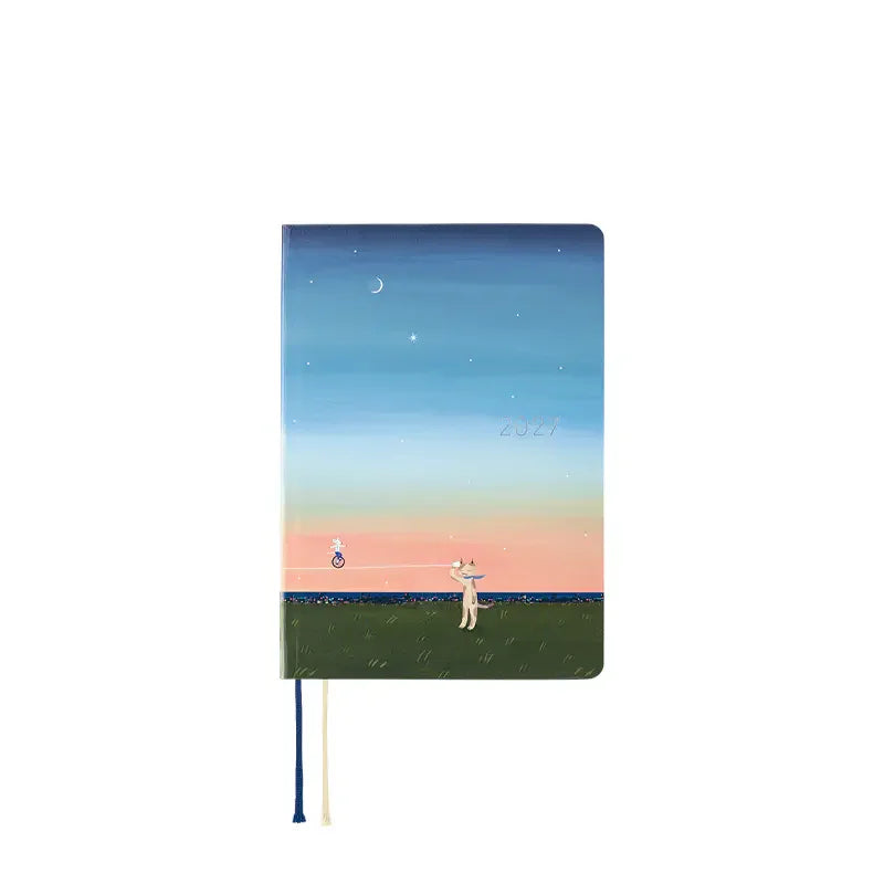 Hobonichi Techo 2027 Hiroko Kubota: String Telephone Until the Moon is Full HON / A6 Size / Daily / Jan start / Mon start - English Edition
