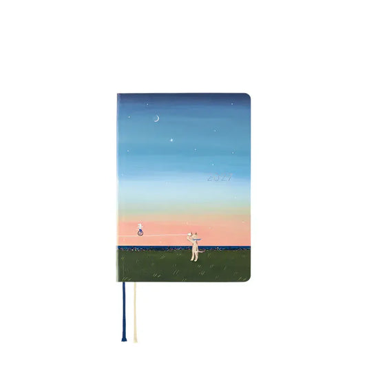 Hobonichi Techo 2027 Hiroko Kubota: String Telephone Until the Moon is Full HON / A6 Size / Daily / Jan start / Mon start - English Edition
