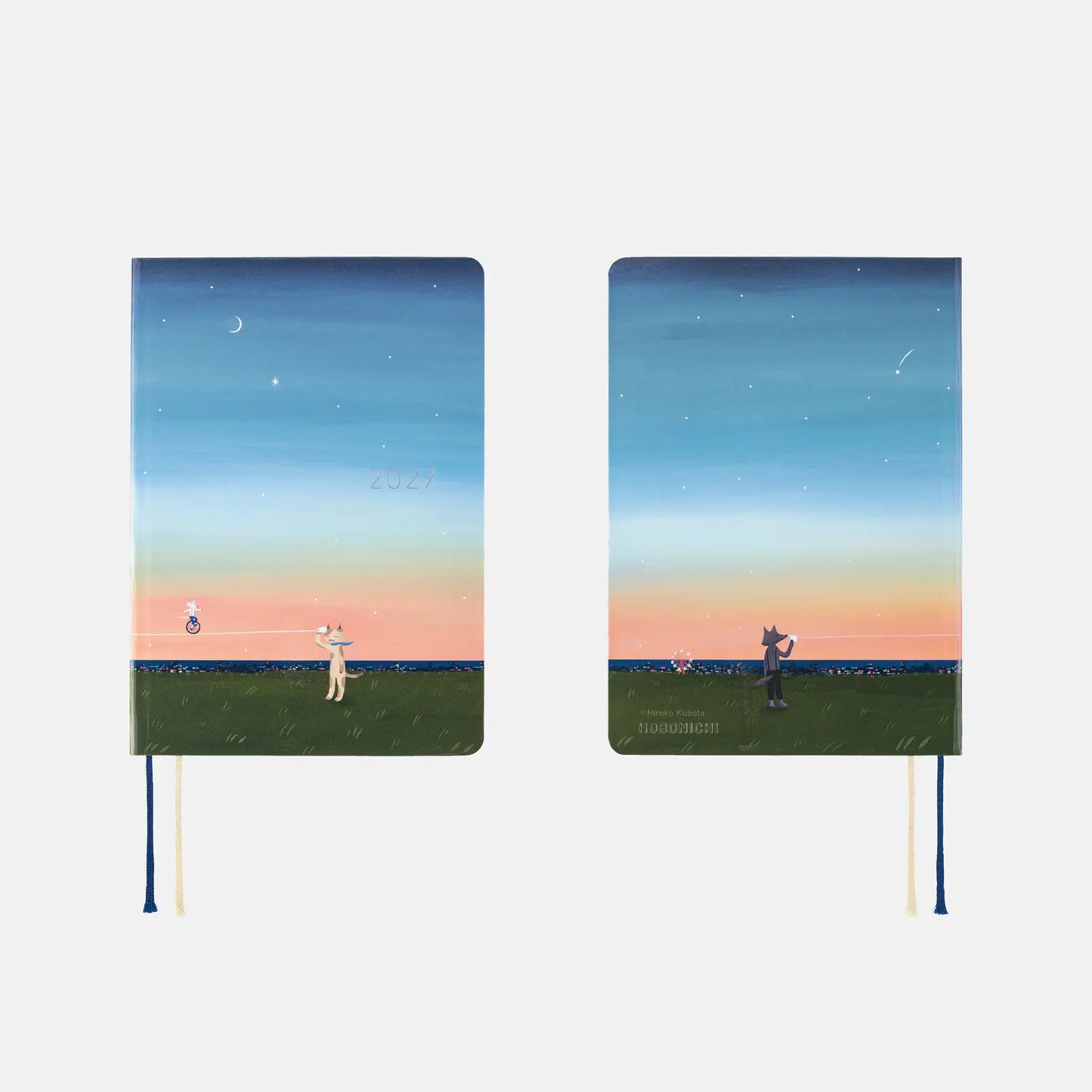 Hobonichi Techo 2027 Hiroko Kubota: String Telephone Until the Moon is Full HON / A6 Size / Daily / Jan start / Mon start - English Edition