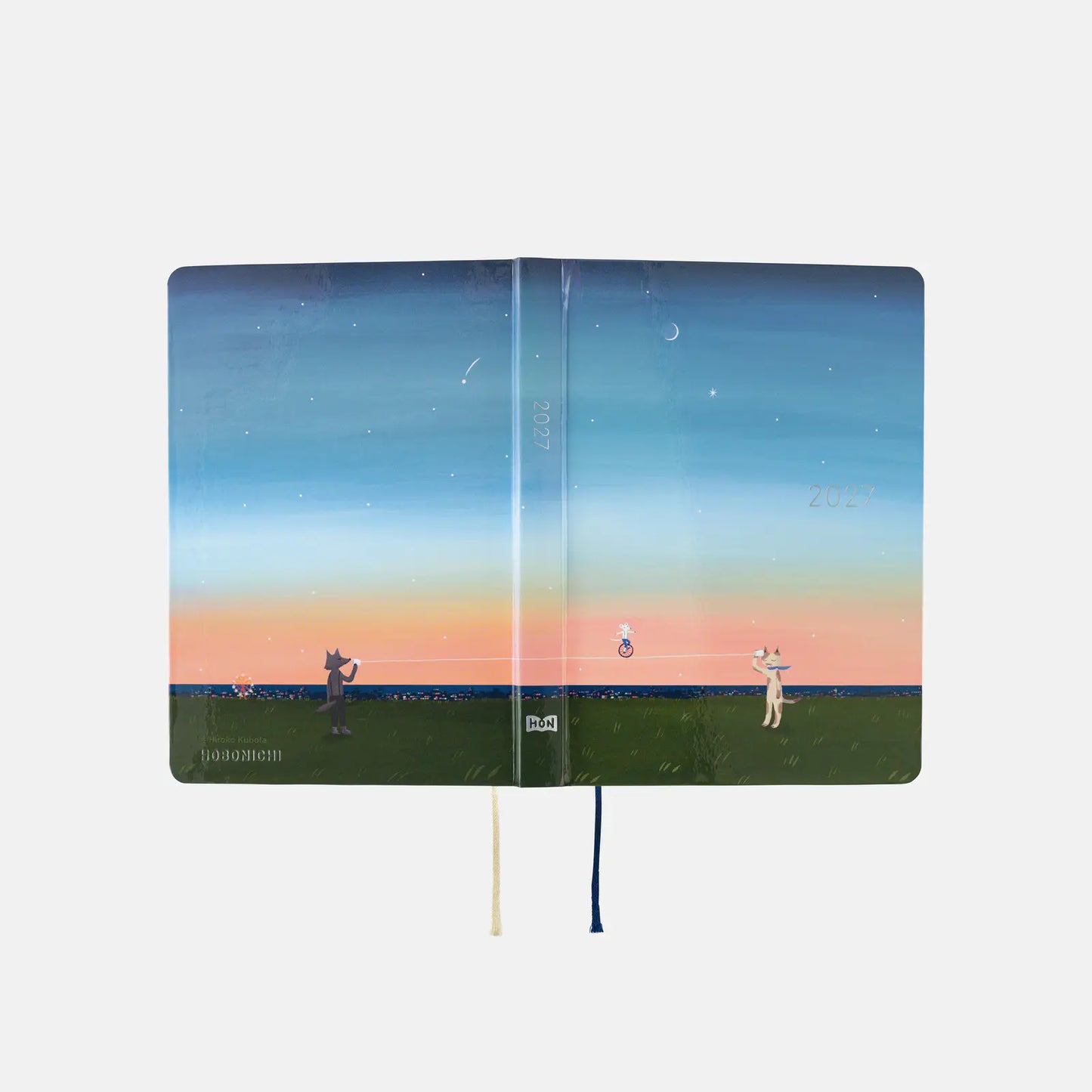 Hobonichi Techo 2027 Hiroko Kubota: String Telephone Until the Moon is Full HON / A6 Size / Daily / Jan start / Mon start - English Edition