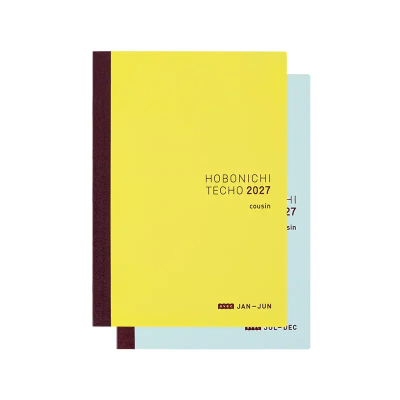 Hobonichi Techo 2027 Japanese Cousin Avec Books A5 size / Daily 6-month x 2 book set / Jan start / Mon start - Japanese Edition