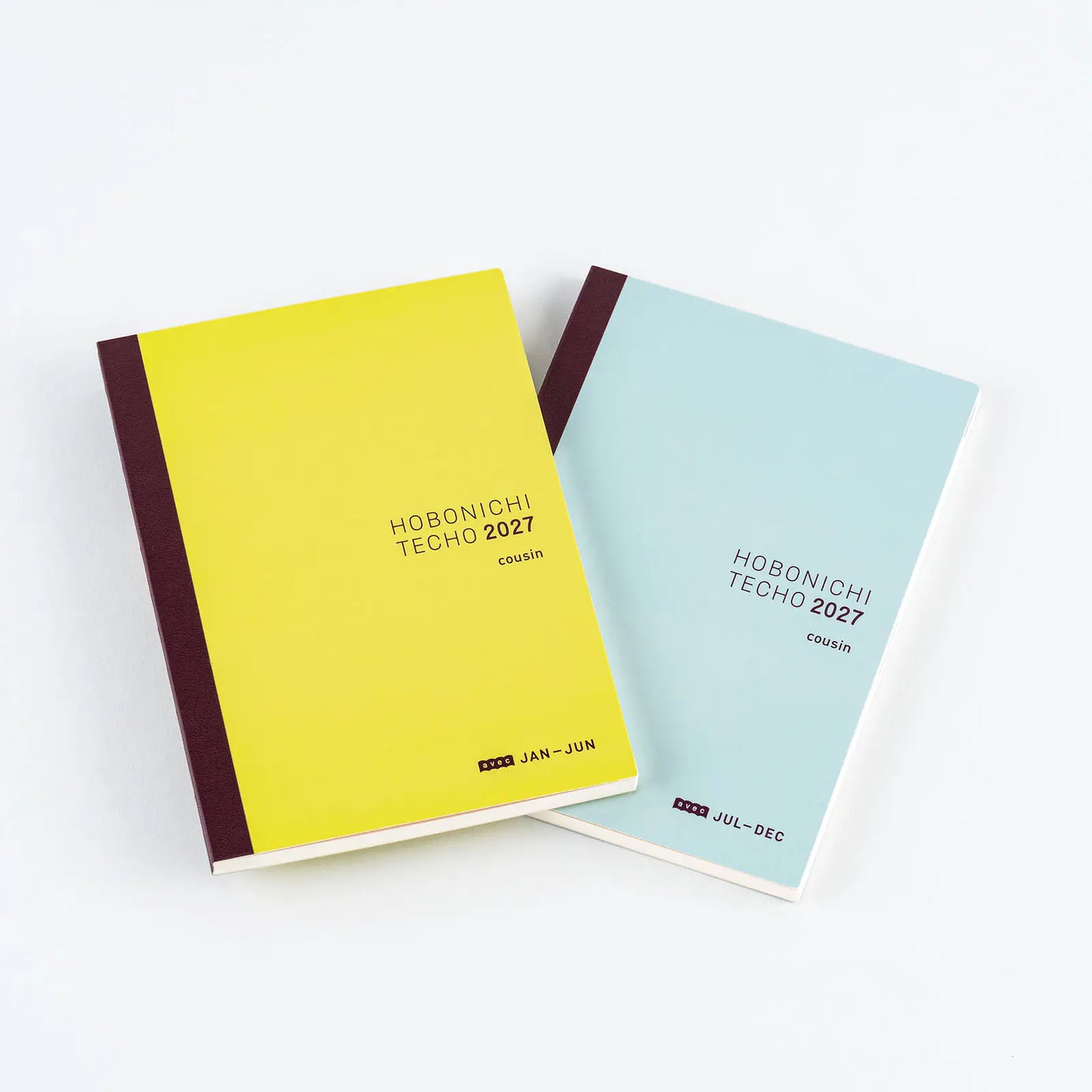 Hobonichi Techo 2027 Japanese Cousin Avec Books A5 size / Daily 6-month x 2 book set / Jan start / Mon start - Japanese Edition