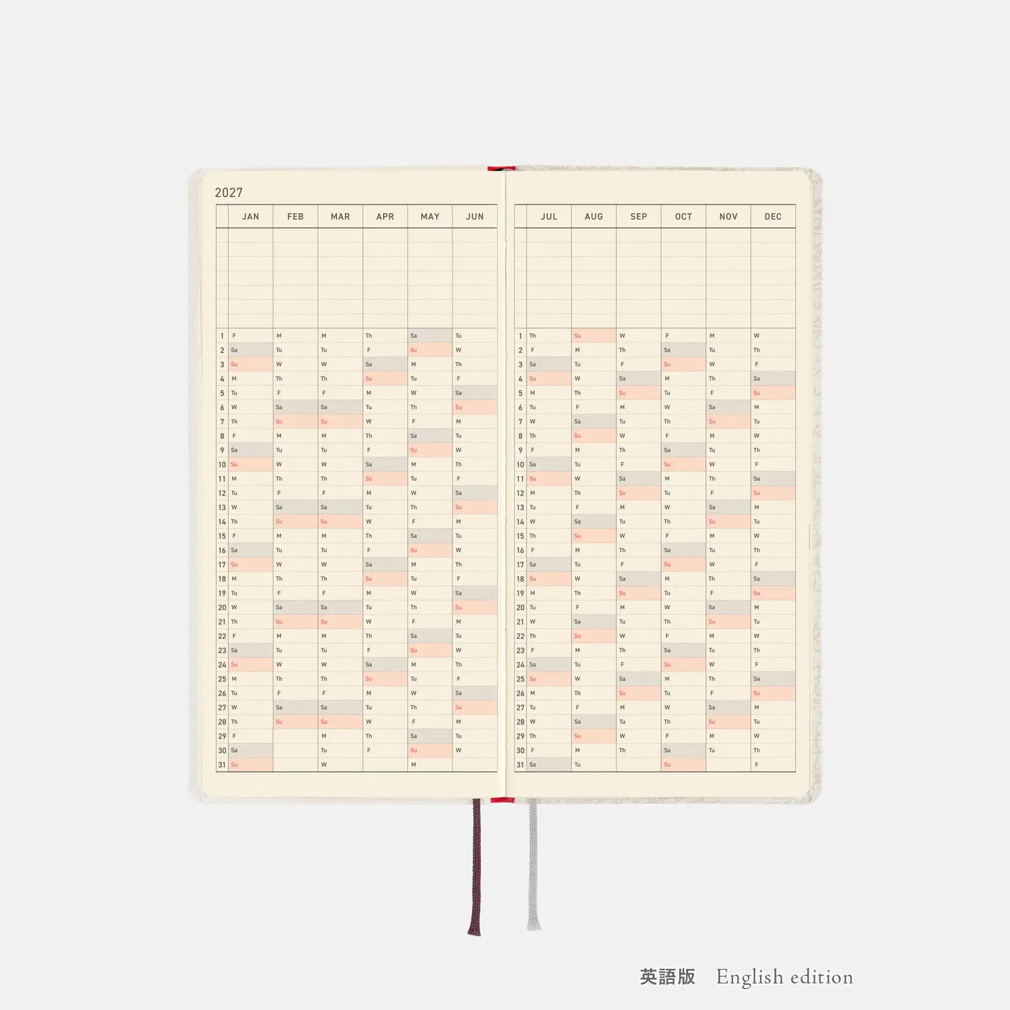 Hobonichi Techo 2027 Leo Lionni: Frederick (Poet) Weeks Hardcover Book / Weekly Horizontal / Jan start / Mon start - English Edition