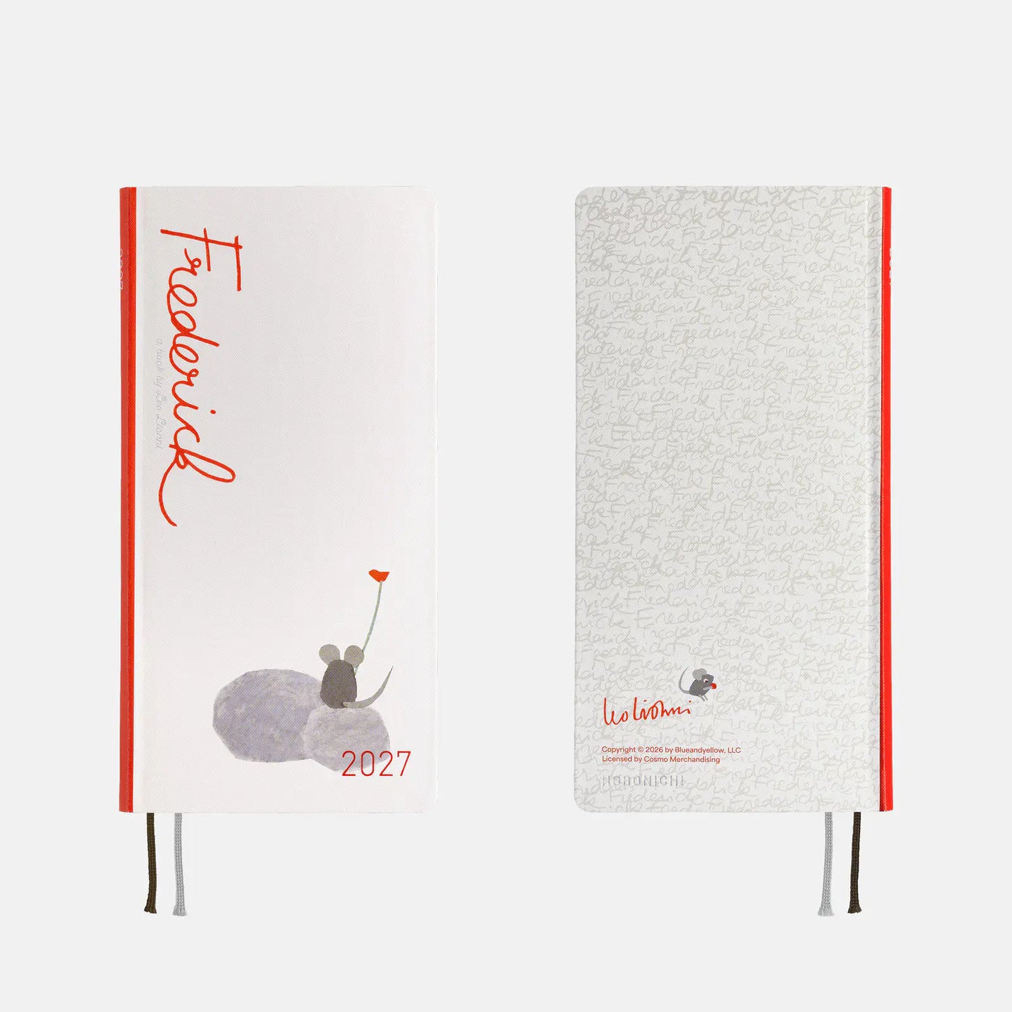 Hobonichi Techo 2027 Leo Lionni: Frederick (Poet) Weeks Hardcover Book / Weekly Horizontal / Jan start / Mon start - English Edition