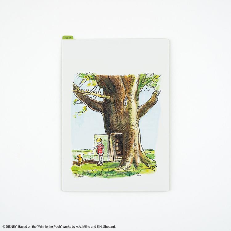 Hobonichi Techo 2027 Loft Exclusives edition - Classic Pooh: Friends of the Hundred Acre Wood A5 Cousin Size Cover - with Pencil Board