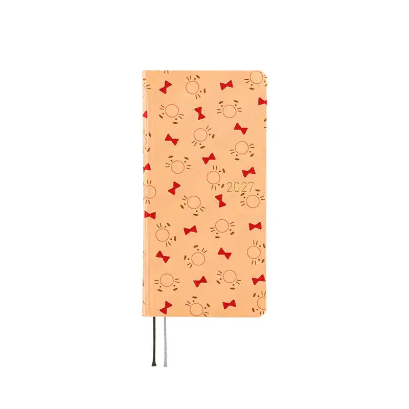 Hobonichi Techo 2027 MOTHER: Mr. Saturn Pattern Weeks Hardcover Book / Weekly Horizontal / Jan start / Mon start - English Edition