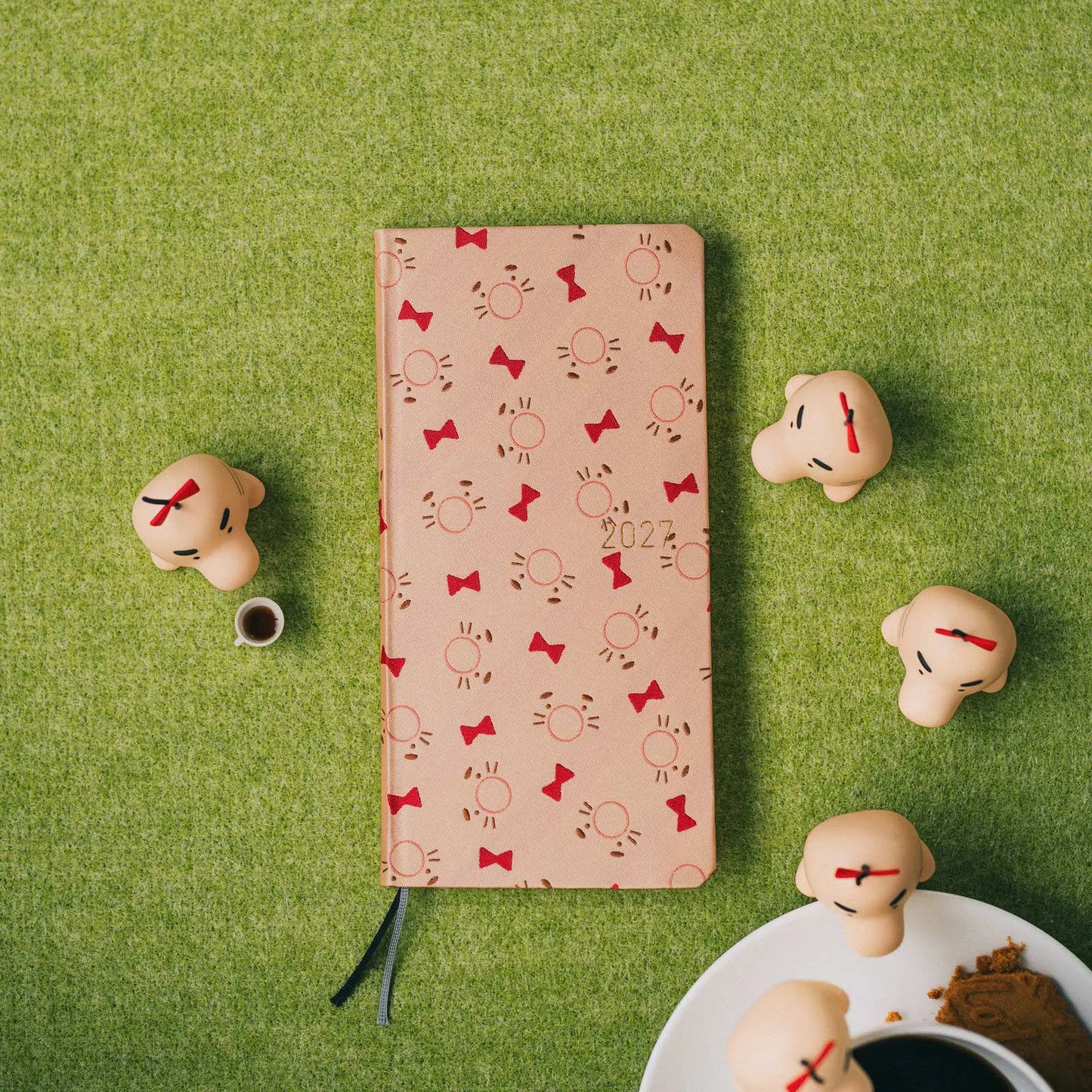 Hobonichi Techo 2027 MOTHER: Mr. Saturn Pattern Weeks Hardcover Book / Weekly Horizontal / Jan start / Mon start - English Edition