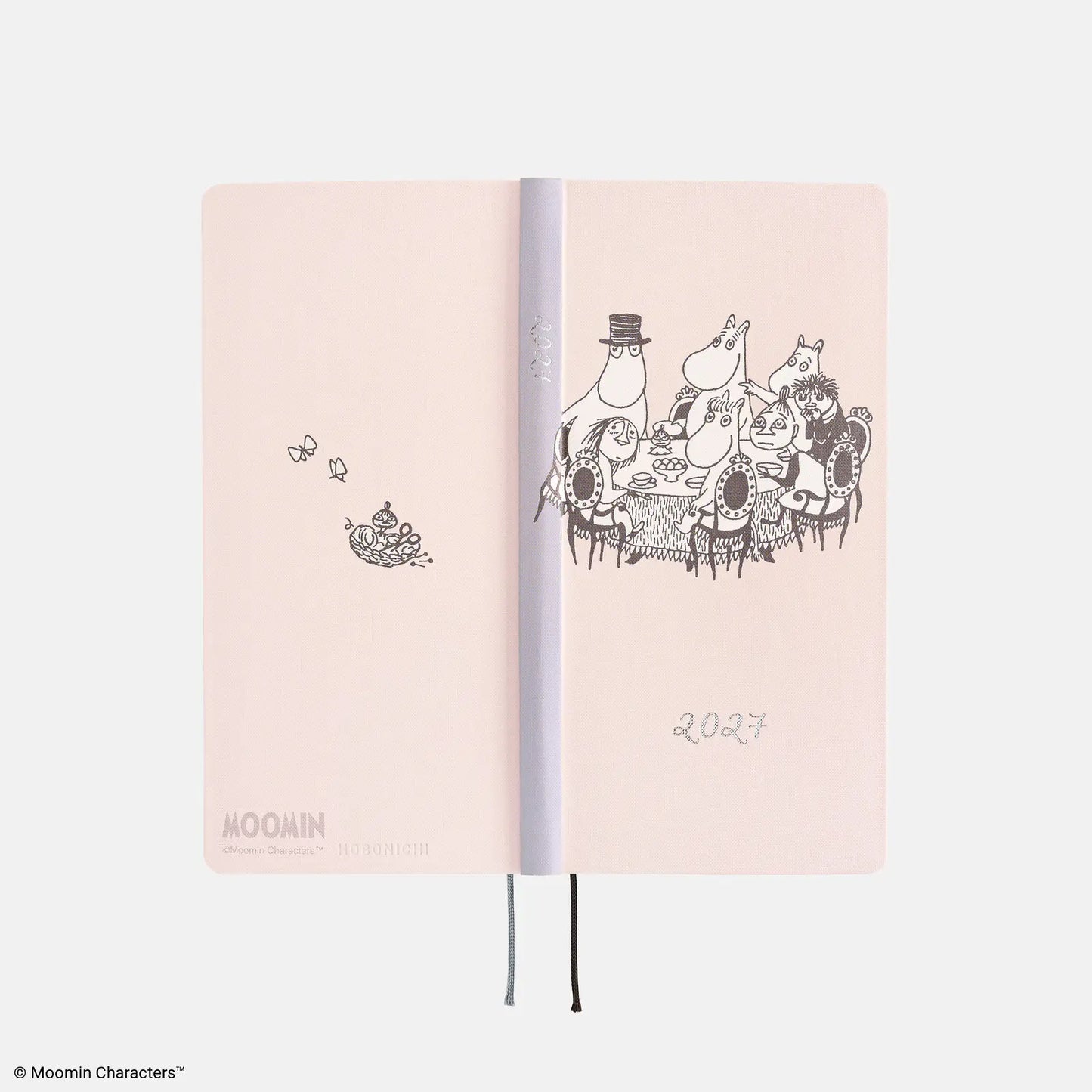 Hobonichi Techo 2027 Moomin: At the Table Weeks Hardcover Book / Weekly Horizontal / Jan start / Mon start - English Edition