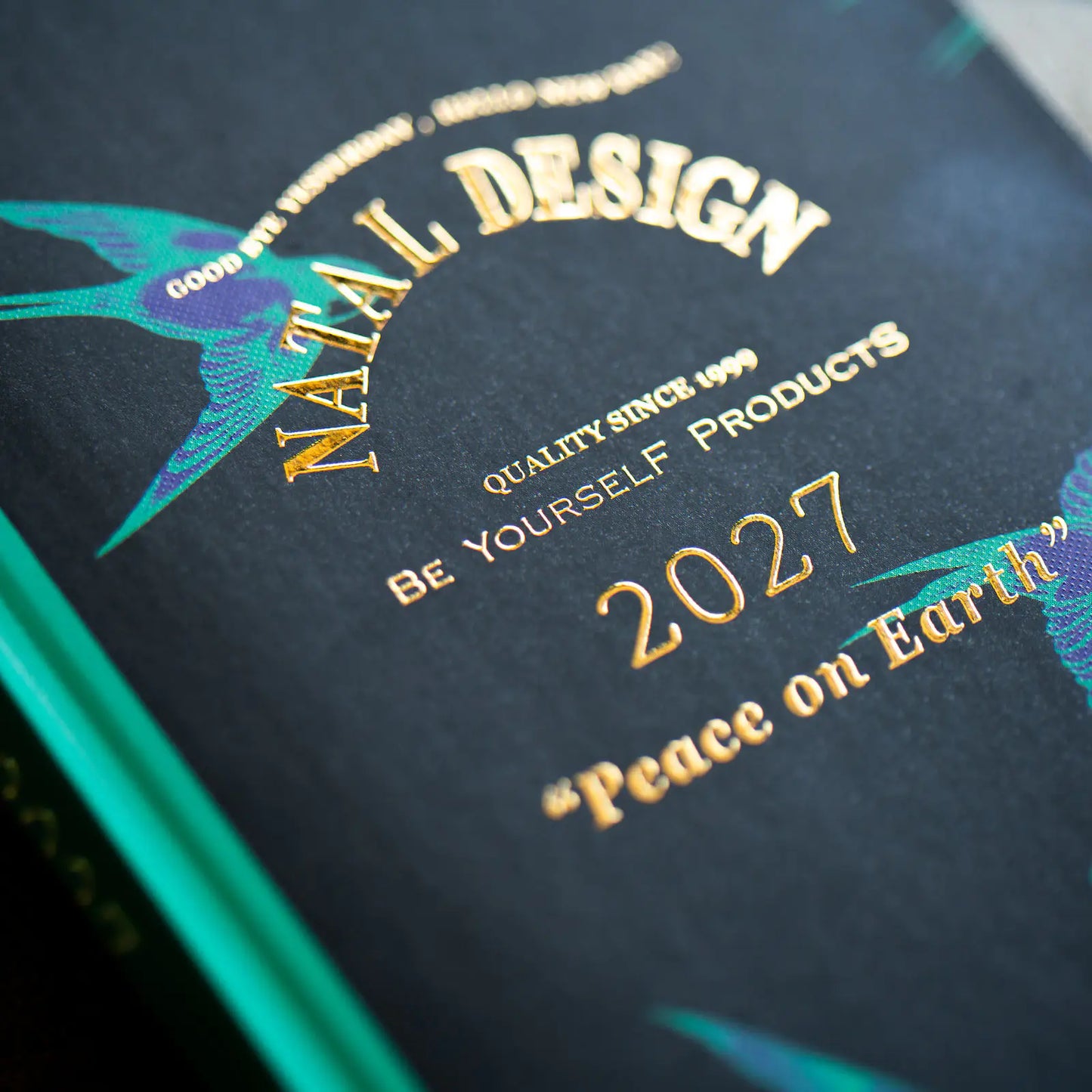 Hobonichi Techo 2027 Natal Design: Lucky Swallow Weeks Hardcover Book / Weekly Horizontal / Jan start / Mon start - English Edition